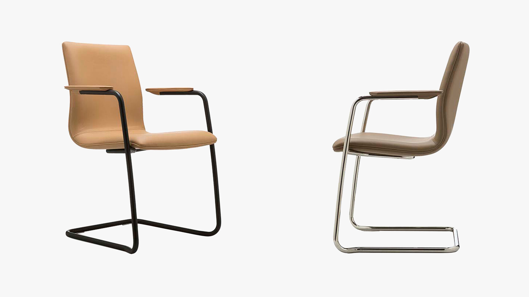 Two William Hands Cypher 810 Low Back Meeting Chair Cantilever Base Family Image