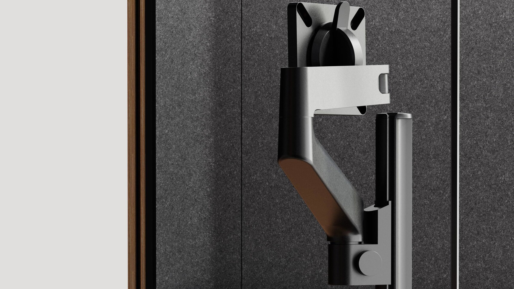 Mute Space L Meeting Pod Detail Image Of Monitor Arm