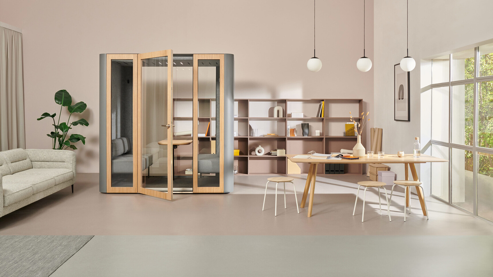 Mute Space L Meeting Pod In Office Setting