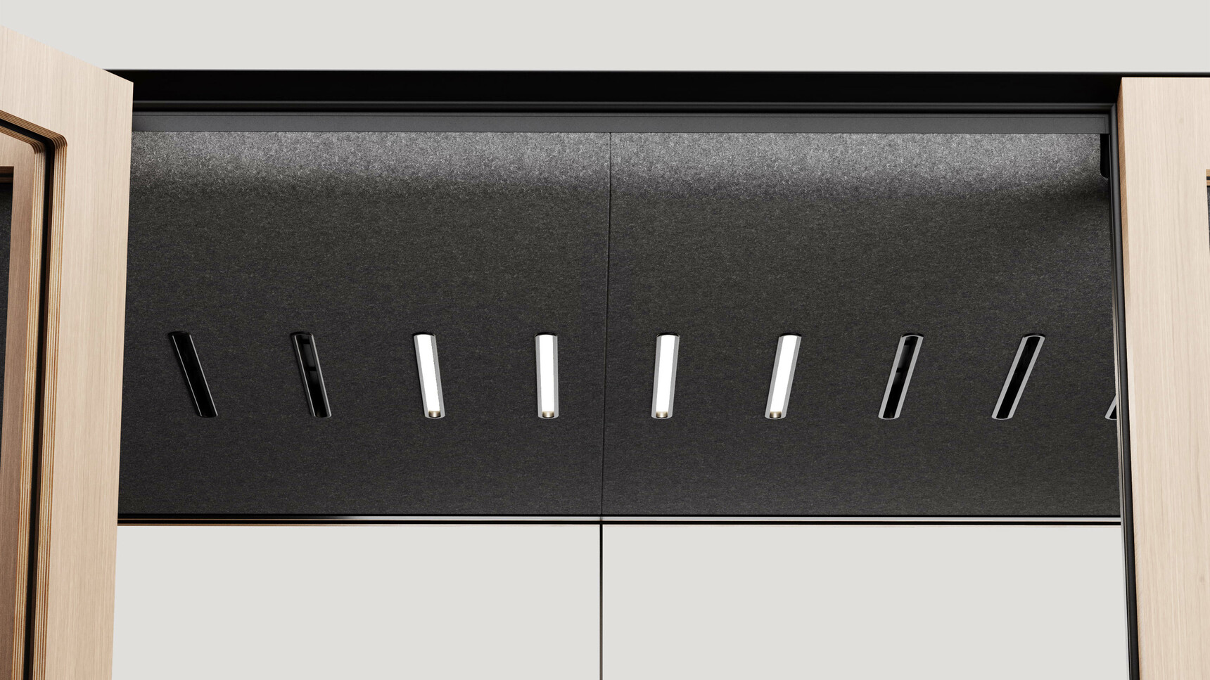Mute Space L Double Pod With LEDs And Ventilation Detail Image