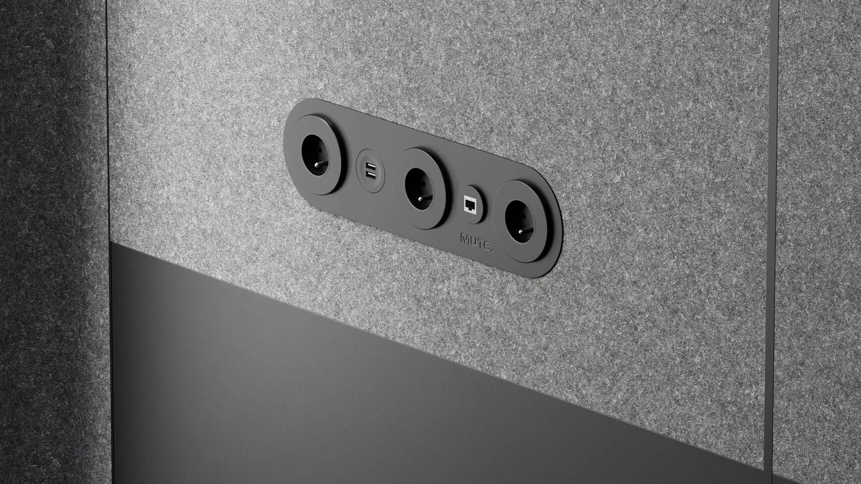 Mute Space L Unfurnished Pod Detail Image Of Wall Hub