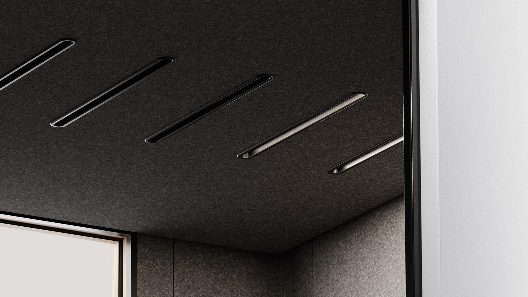 Mute Space M Single Pod Detail Image LEDs And Ventilation