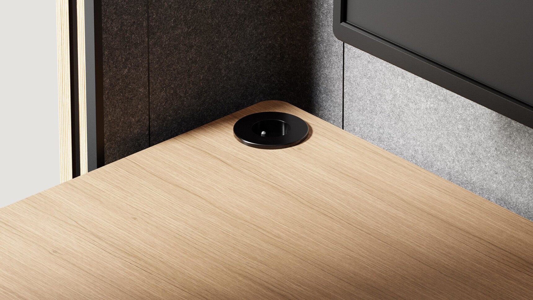 Mute Space M Single Pod Desk Detail Image