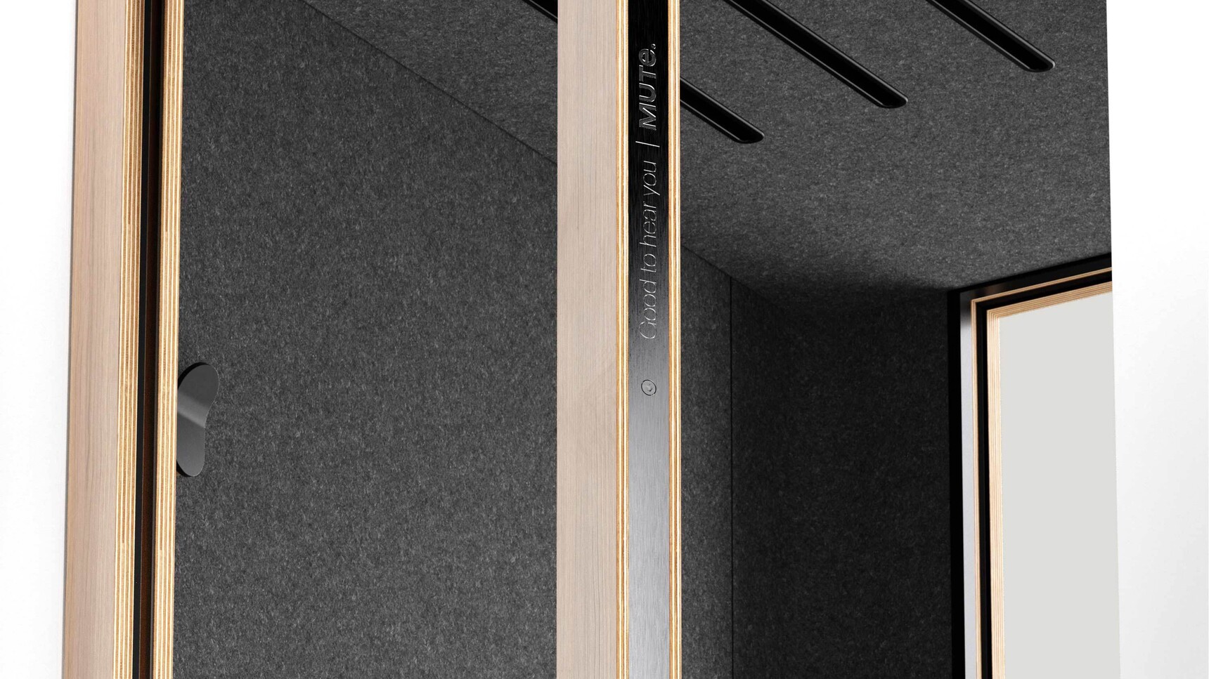 Mute Space S Standard Booth Detail Image Of Door