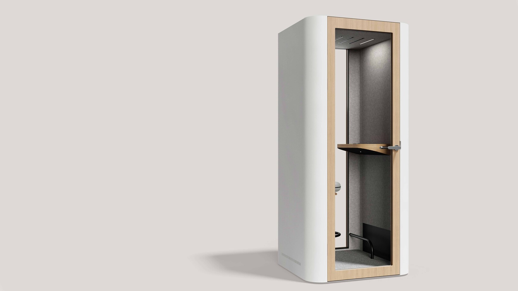 Mute Space S Standard Booth Front Angle Family Image