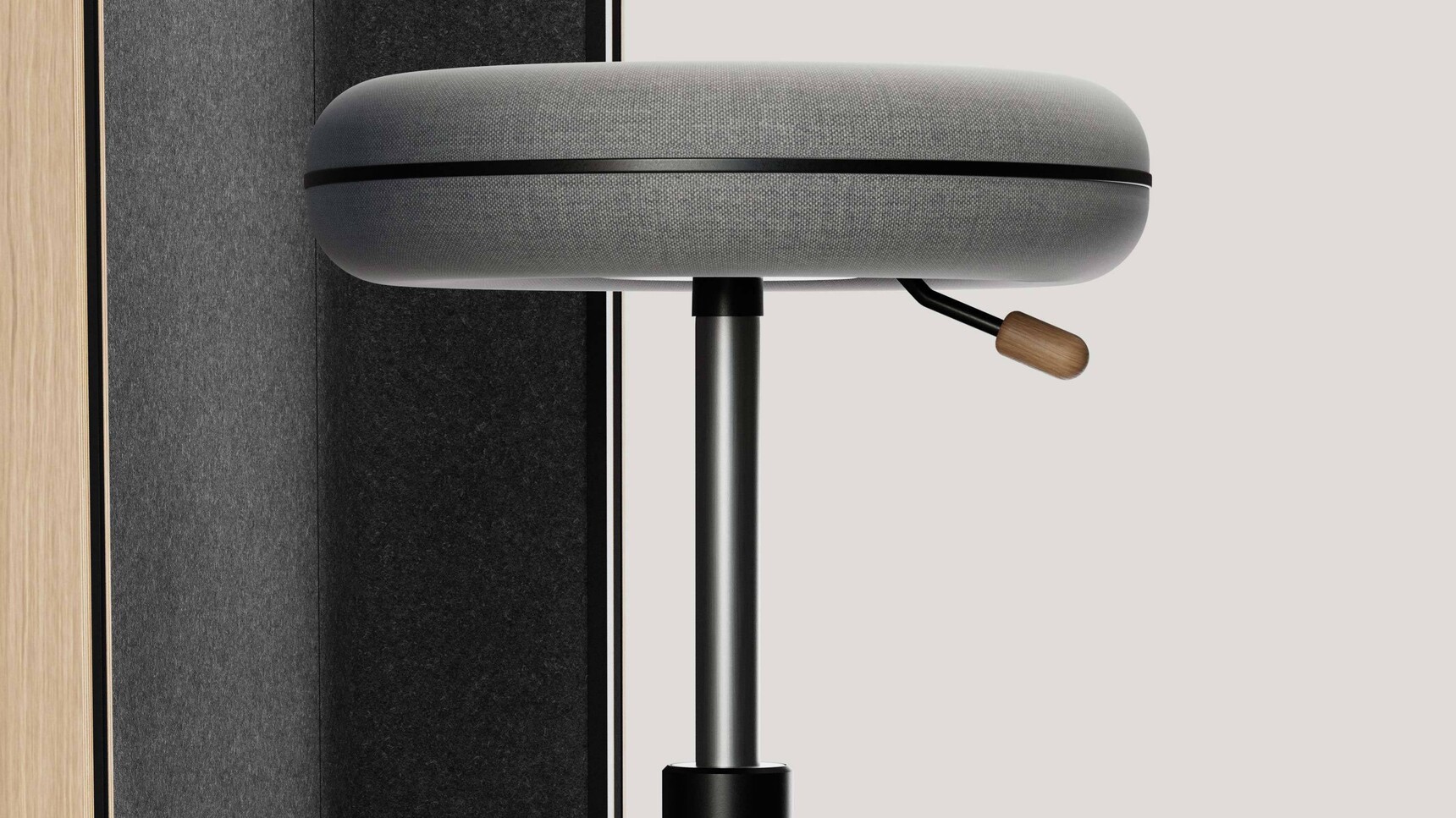 Mute Space S Standard Booth Detail Image Of Stool