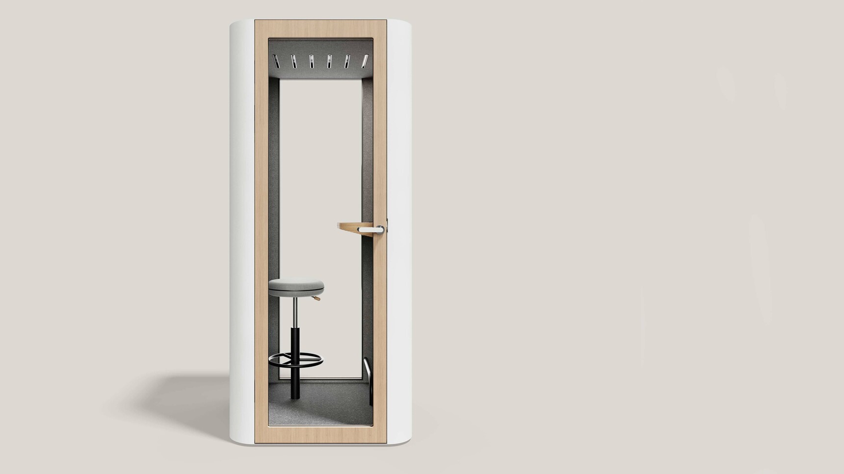 Mute Space S Video Conference Booth Front Angle Family Image