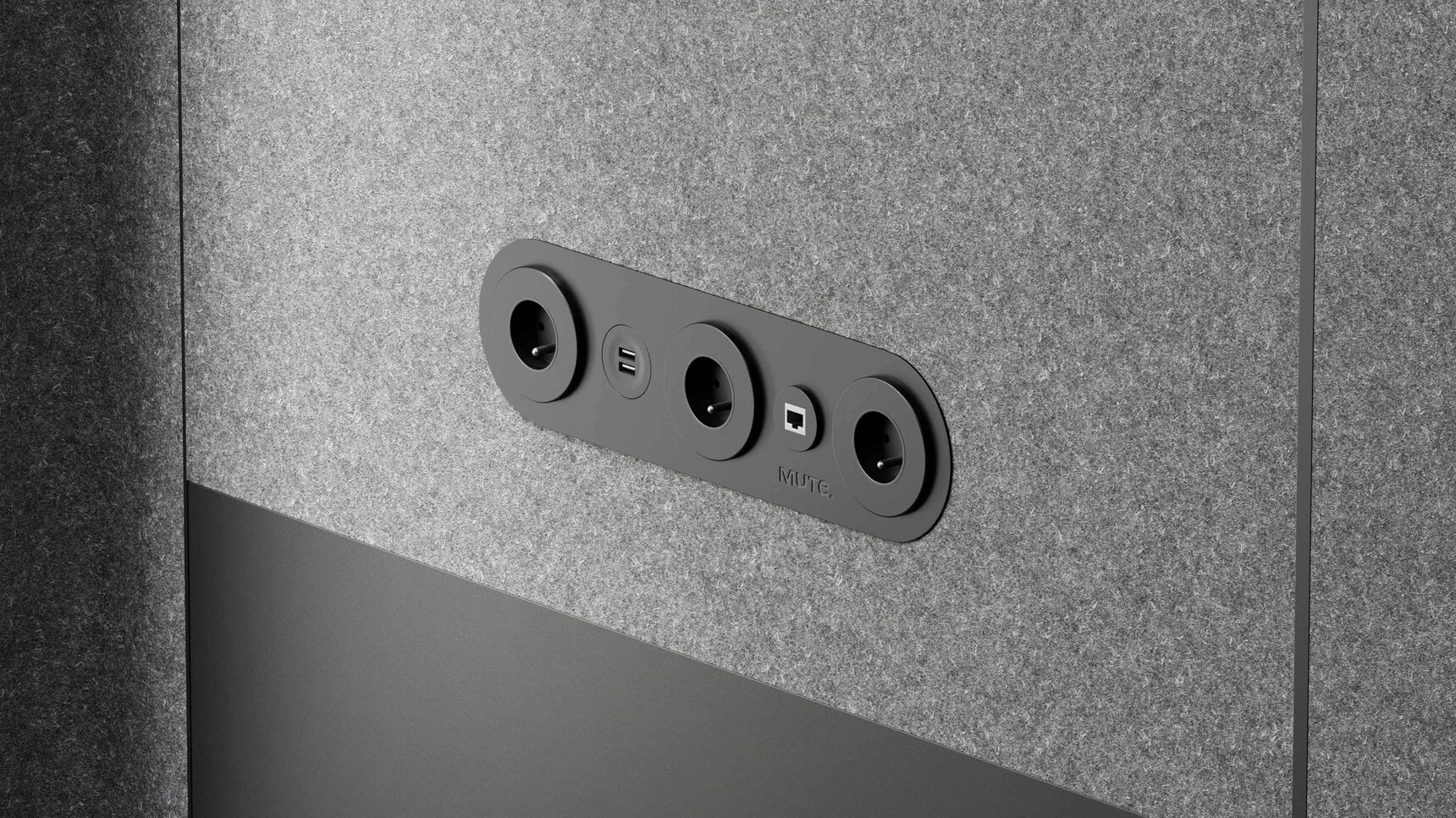 Mute Space XL Unfurnished Pod Detail Image Of Wall Hub