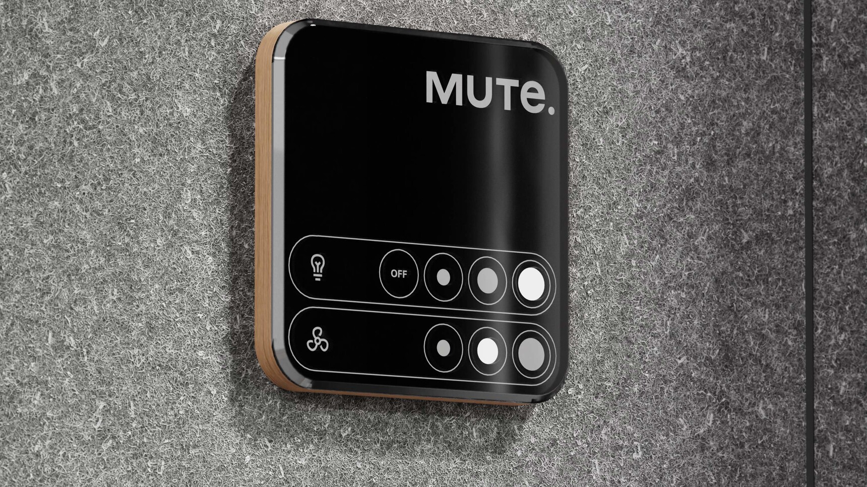 Mute Space XL Unfurnished Pod Detail Image Of Control Panel