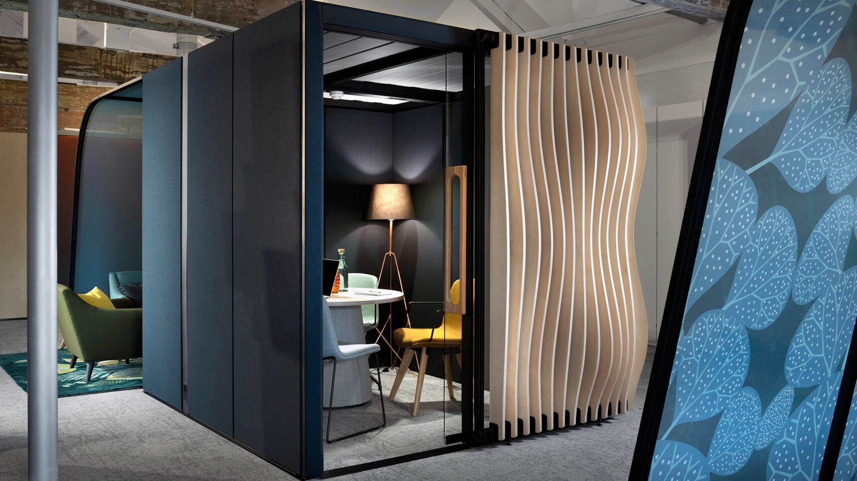 Orangebox Campers & Dens Meeting Pod With Awning And Hacking Family Image