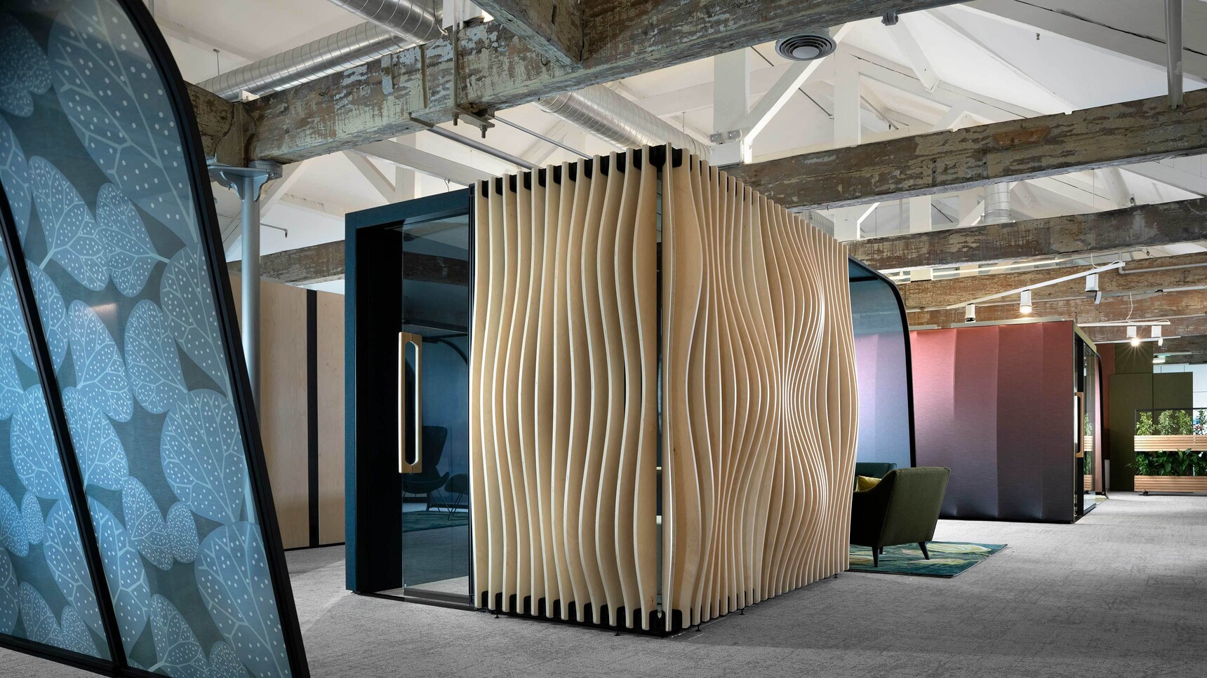 Orangebox Campers & Dens Meeting Pod With Hacking And Awning In Blue Fabric Family Image