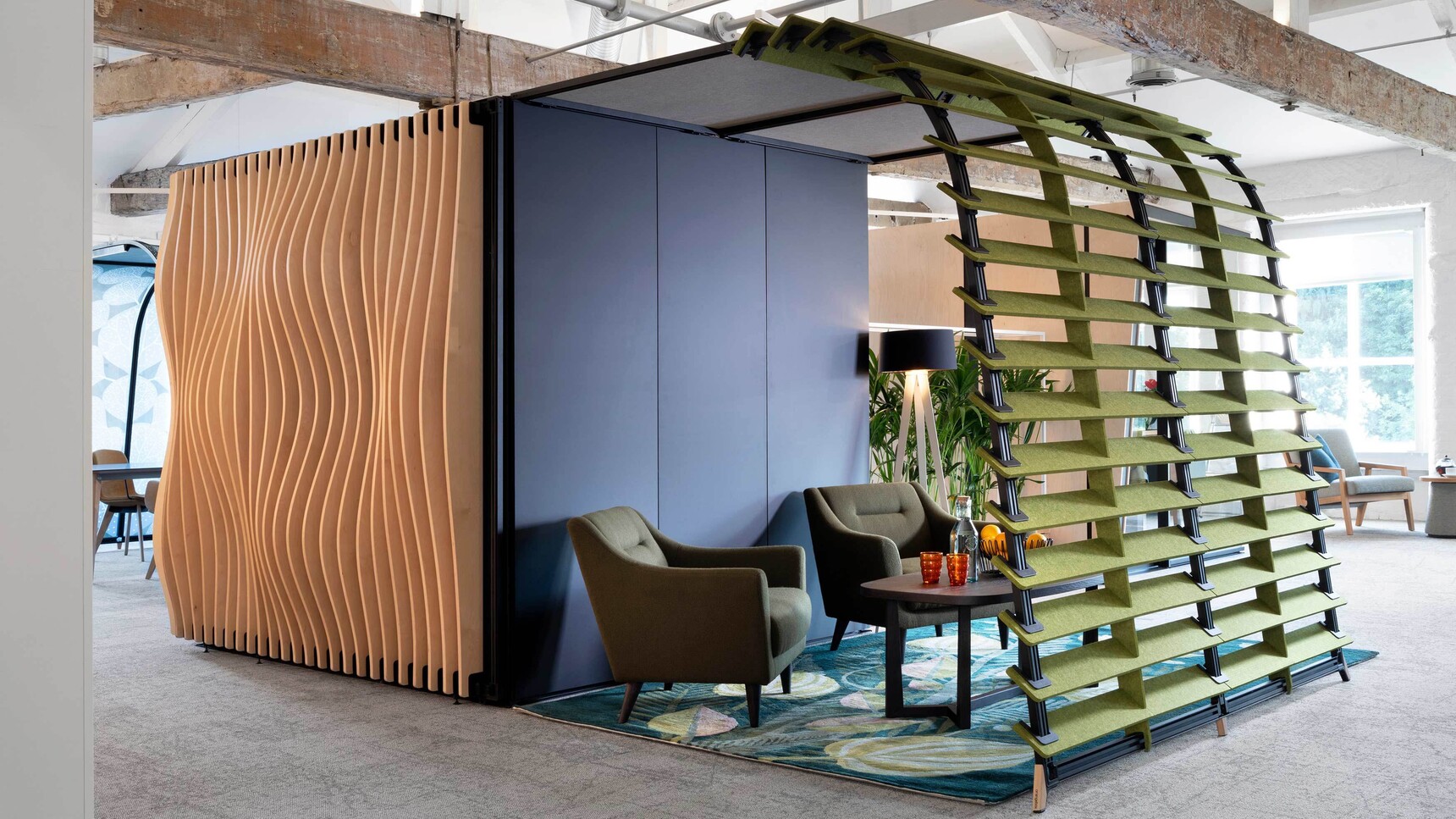 Orangebox Campers & Dens Meeting Pod With Hacking And Awning Family Image