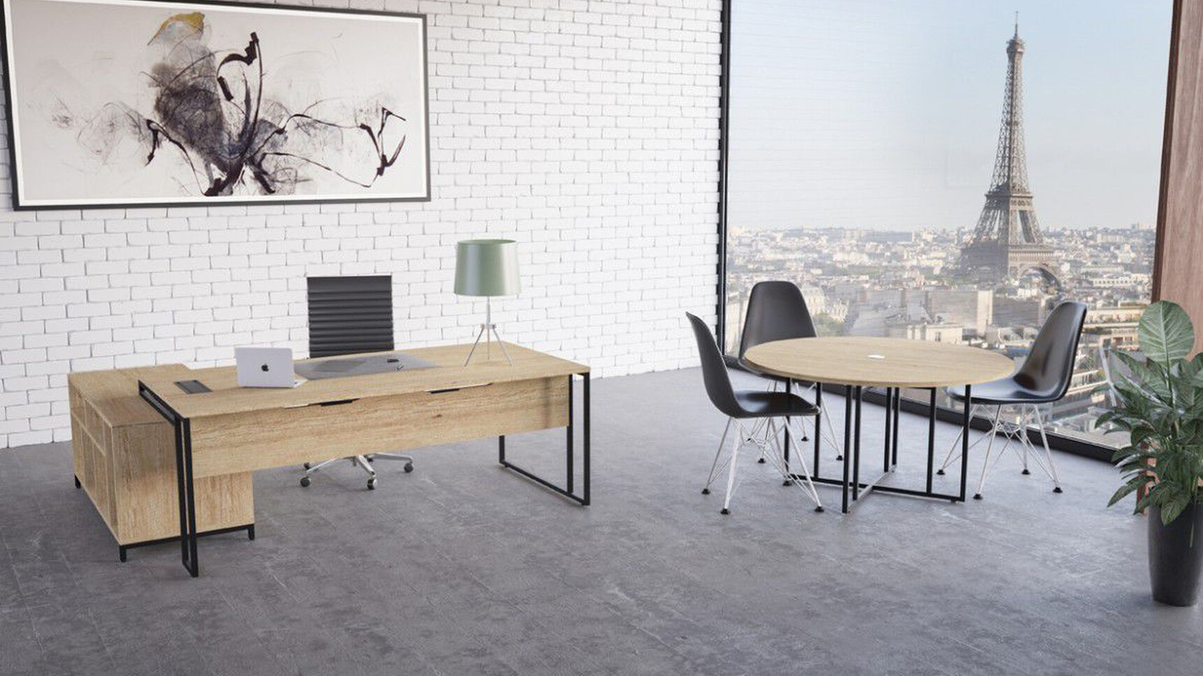 Buronomic Stricto L-shaped Executive Desk With Storage Unit Family Image
