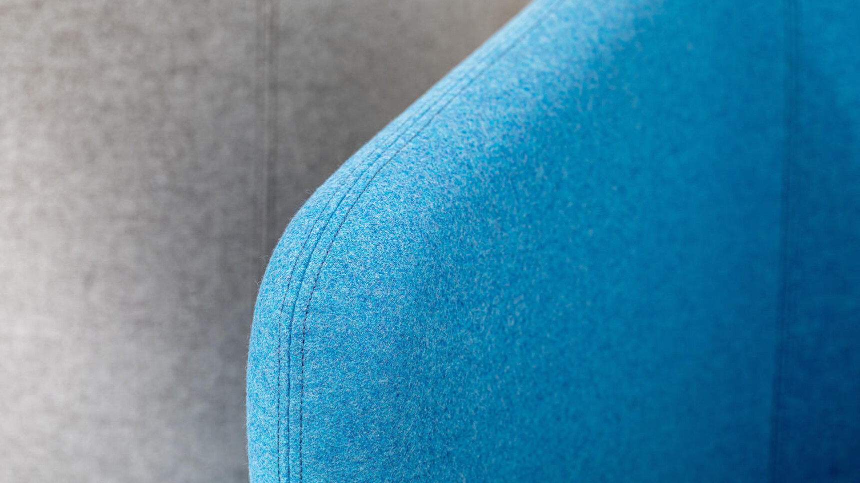 Buzzi Space BuzziCocoon Acoustic Elements In Grey And Blue Finish Detail Image