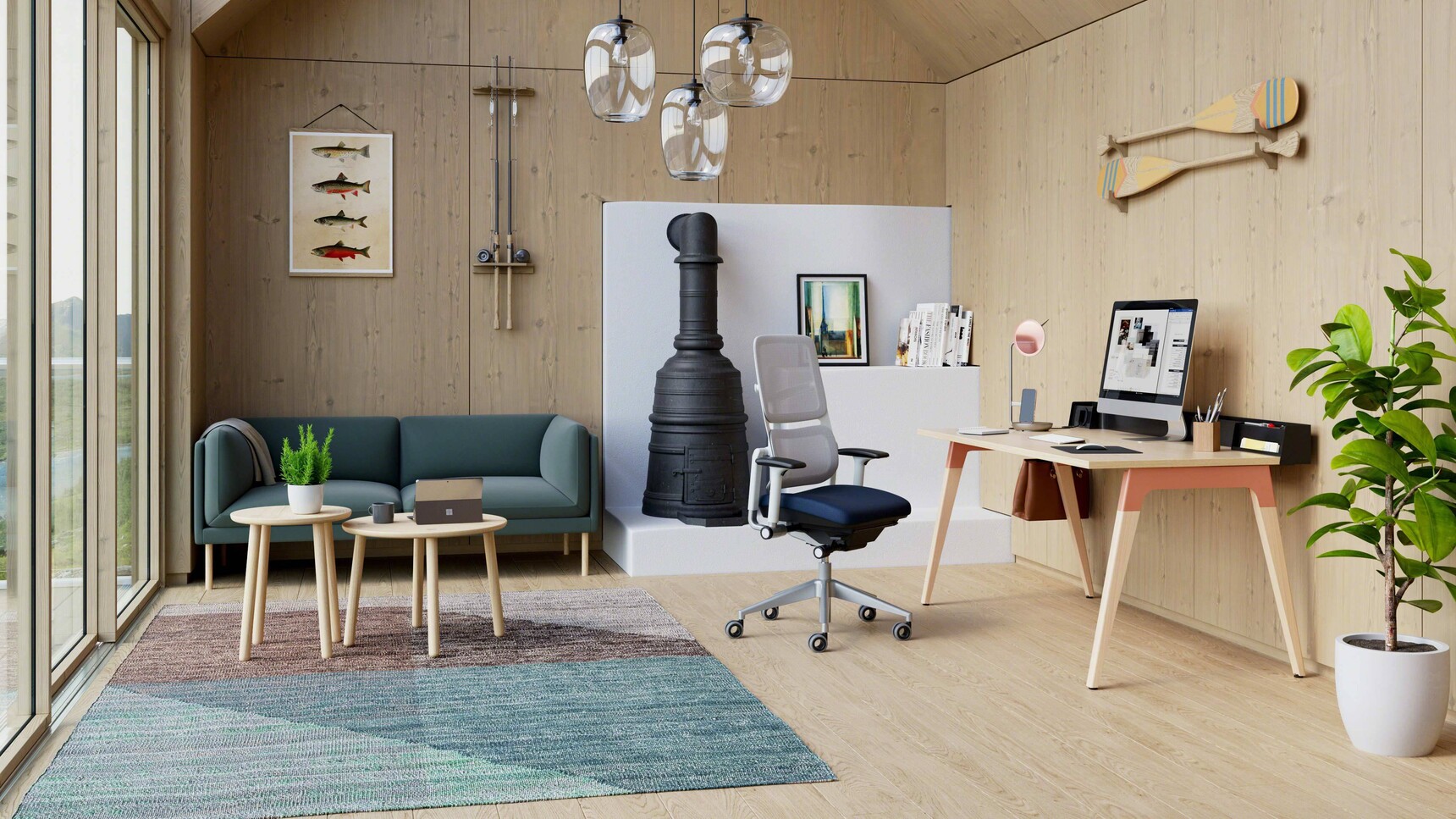 Steelcase Lares Rectangular Desk In Office Setting