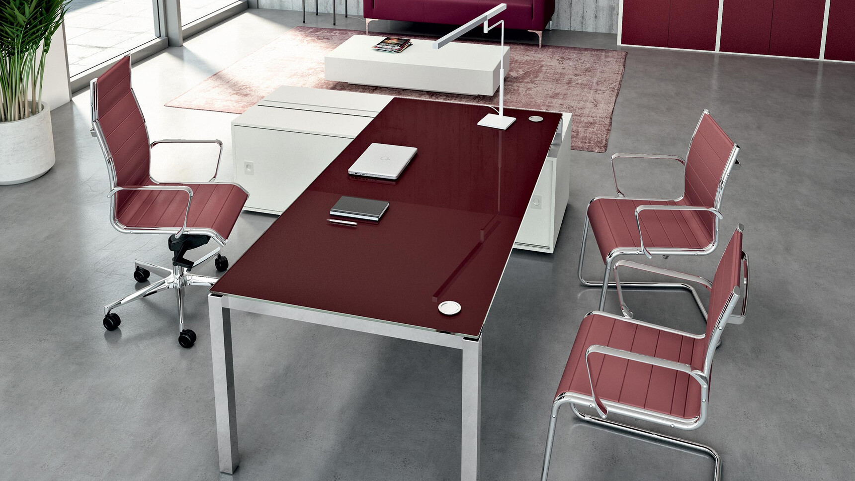 X4 Glass Desk Family1