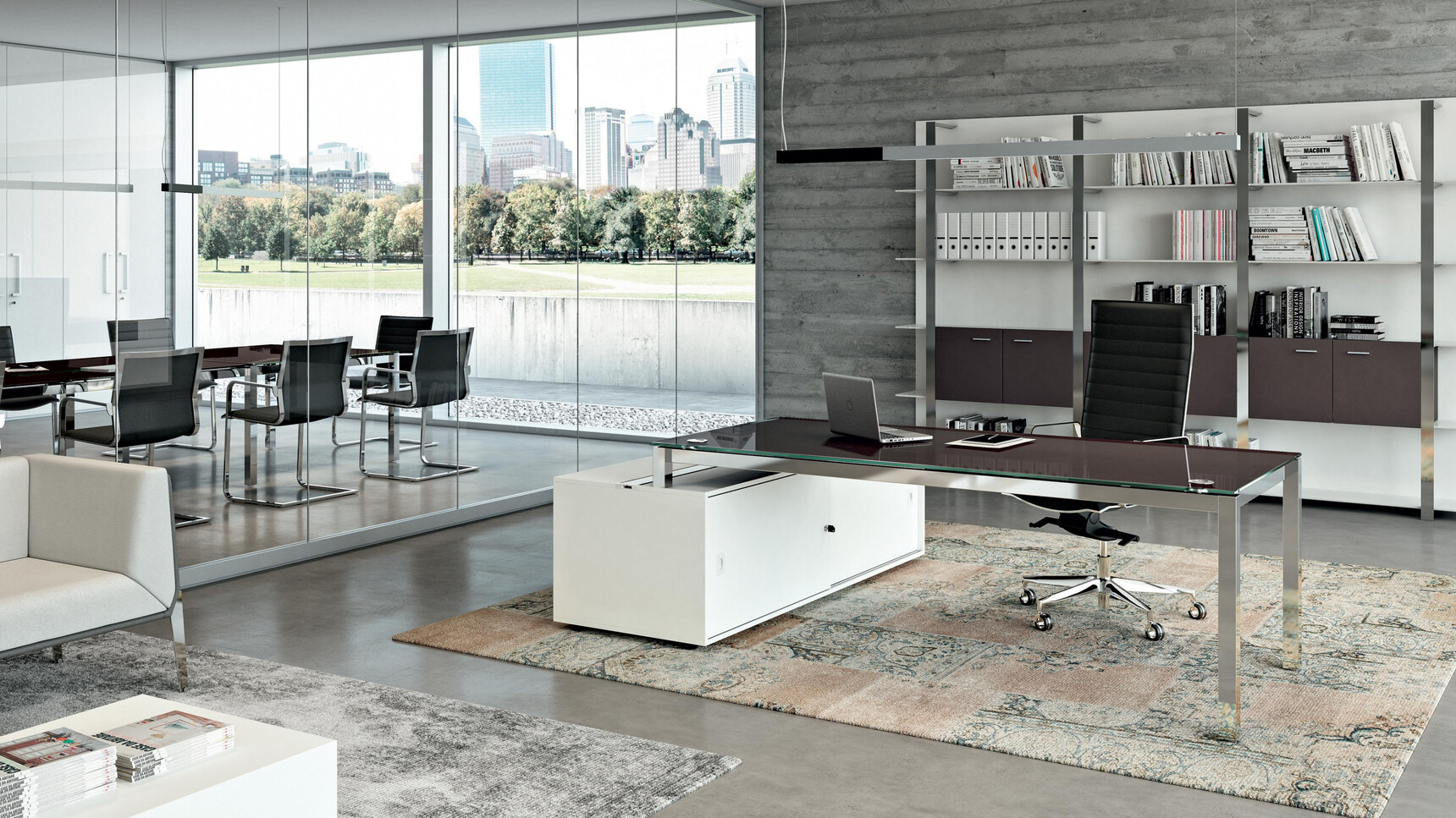 X4 Glass Desk Family2