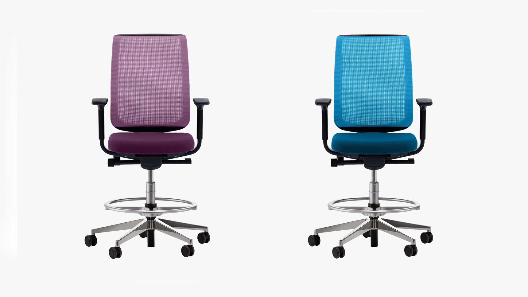 Steelcase Reply Air Mesh Back Draughtsman Office Chairs Family Image