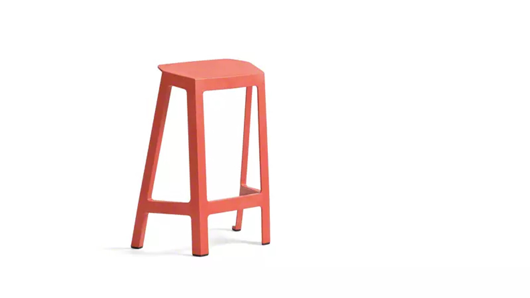 Steelcase Flex Perch Stool Saffron Finish On White Background