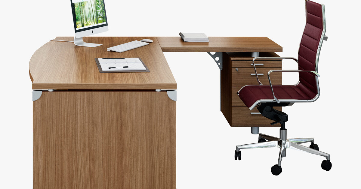 Wood store executive desk