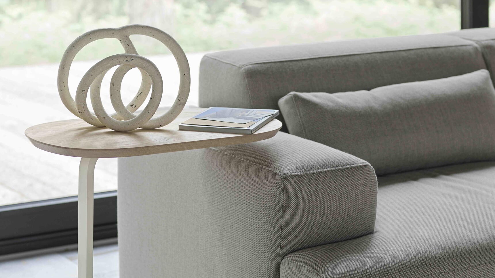 Muuto Connect Soft Modular Sofa Rewool 128 Relate H60 Solid Oak Off White Family Image