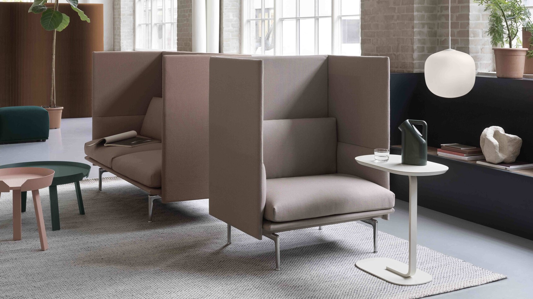 Muuto Relate Side Table White Finish At Highback Family Image