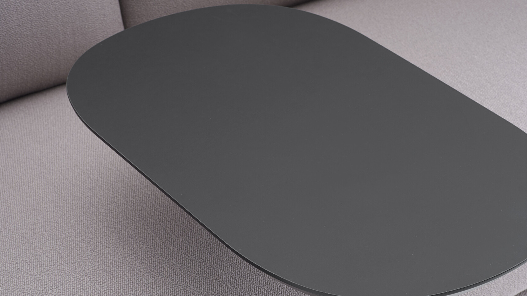 Muuto Relate Side Table Black Outline 2 Seater Highback Vidar 143 Detail Family Image