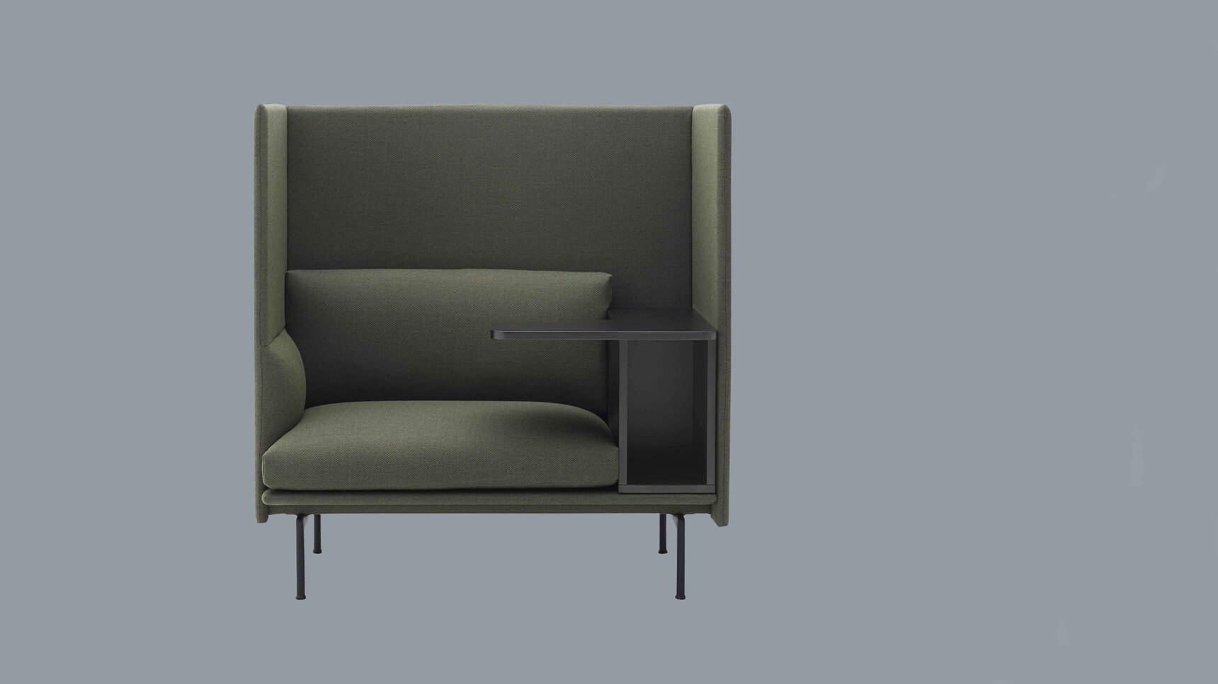 Muuto Outline Highback Work One Seater Fiord 961 Right Family Image