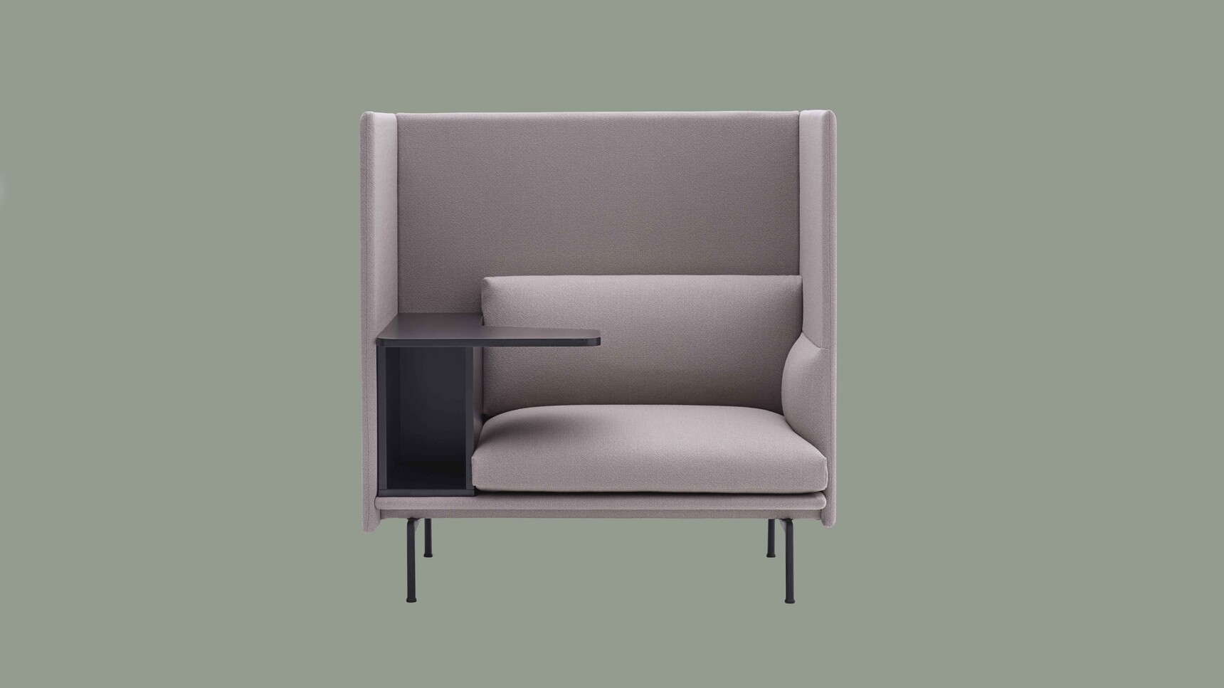 Muuto Outline Highback Work One Seater Vidar 143 Left Family Image