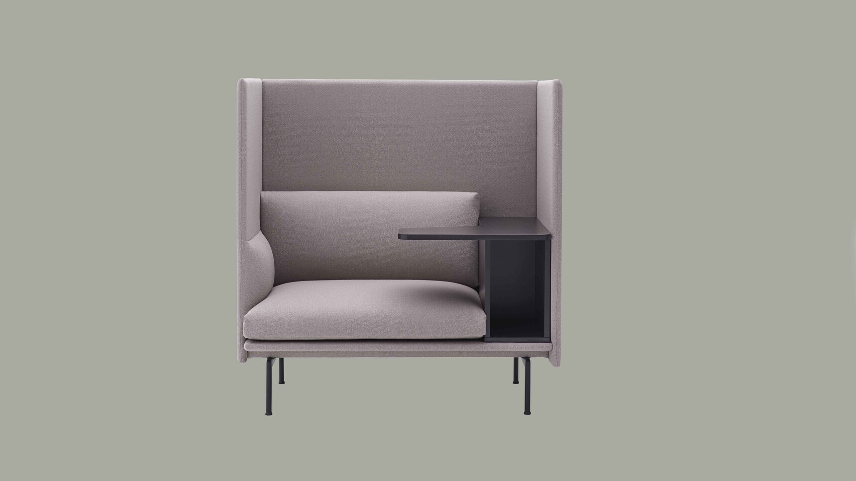 Muuto Outline Highback Work One Seater Vidar 143 Right Family Image
