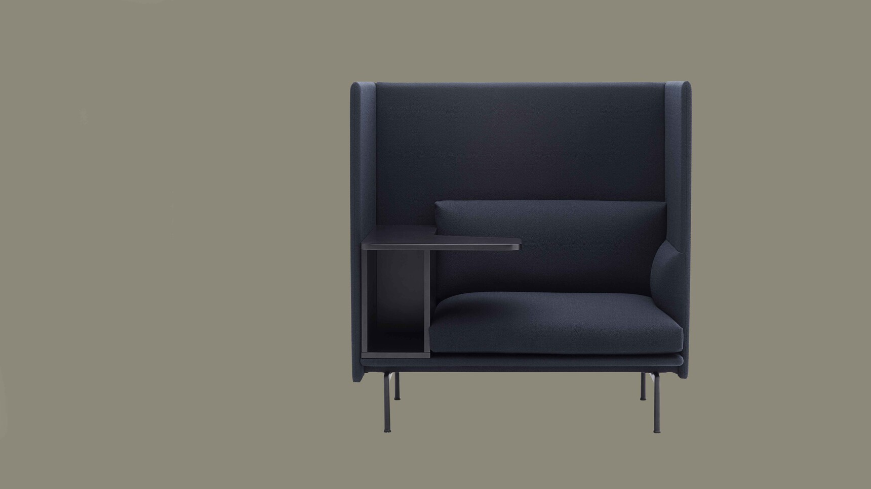 Muuto Outline Highback Work One Seater Vidar 554 Left Family Image