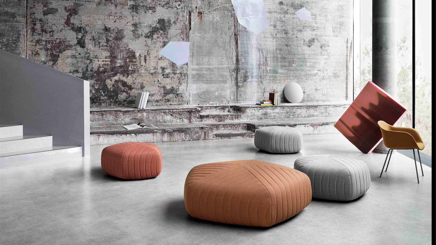 Muuto Five Pouffes Anderssen And Voll Family Image