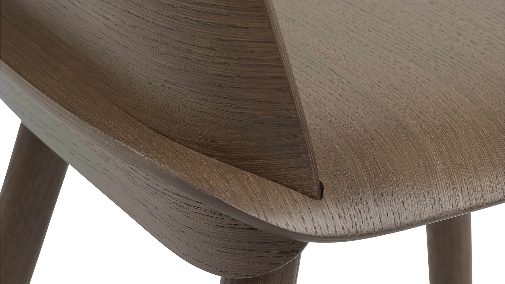 Muuto Nerd Chair Stained Dark Brown Detail Image