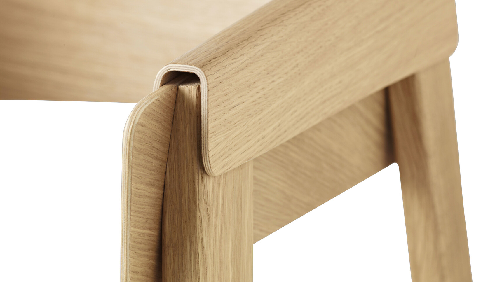 Muuto Cover Armchair Oak Detail Image Of Arm