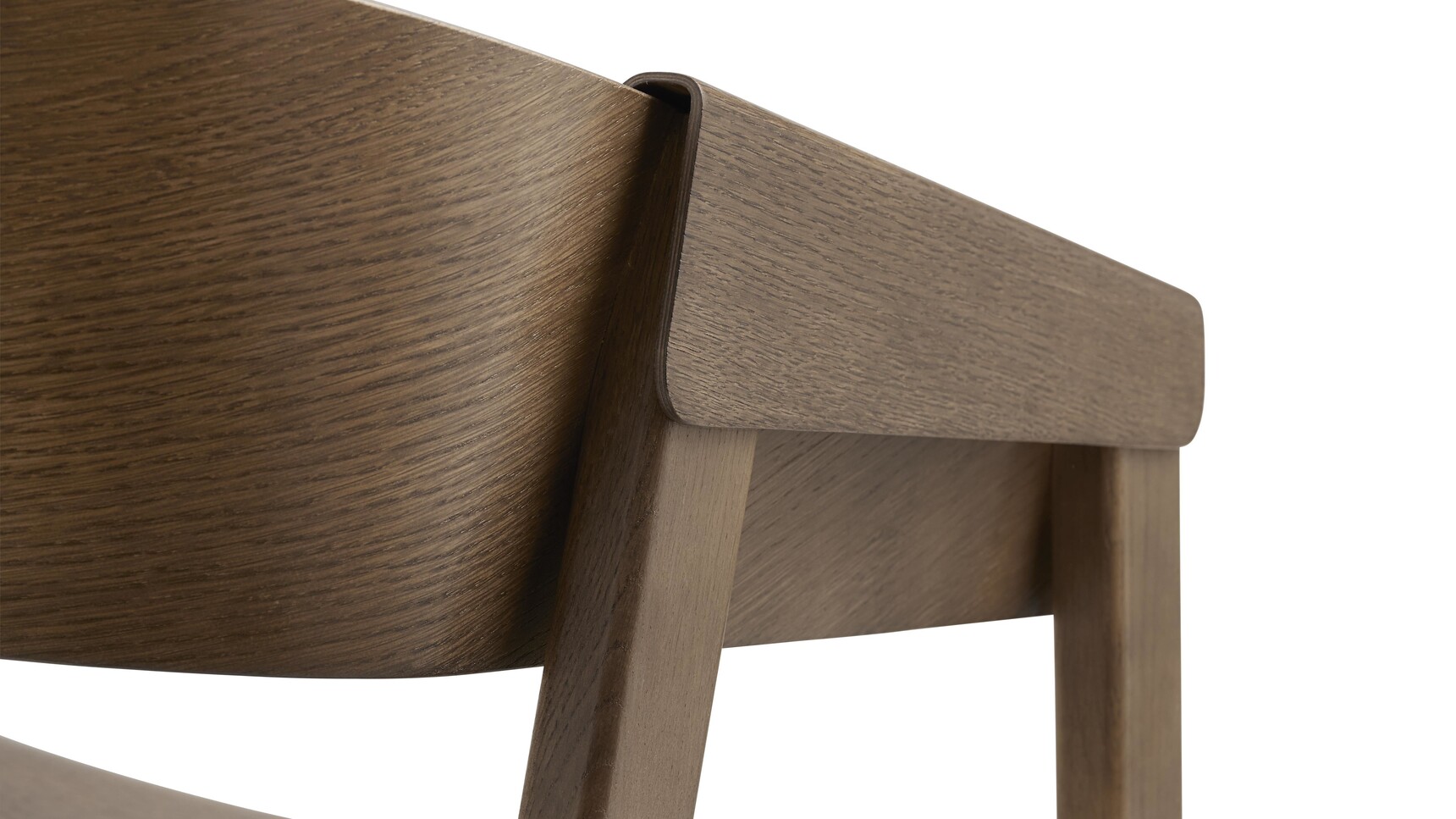 Muuto Cover Armchair Stained Dark Brown Detail Image