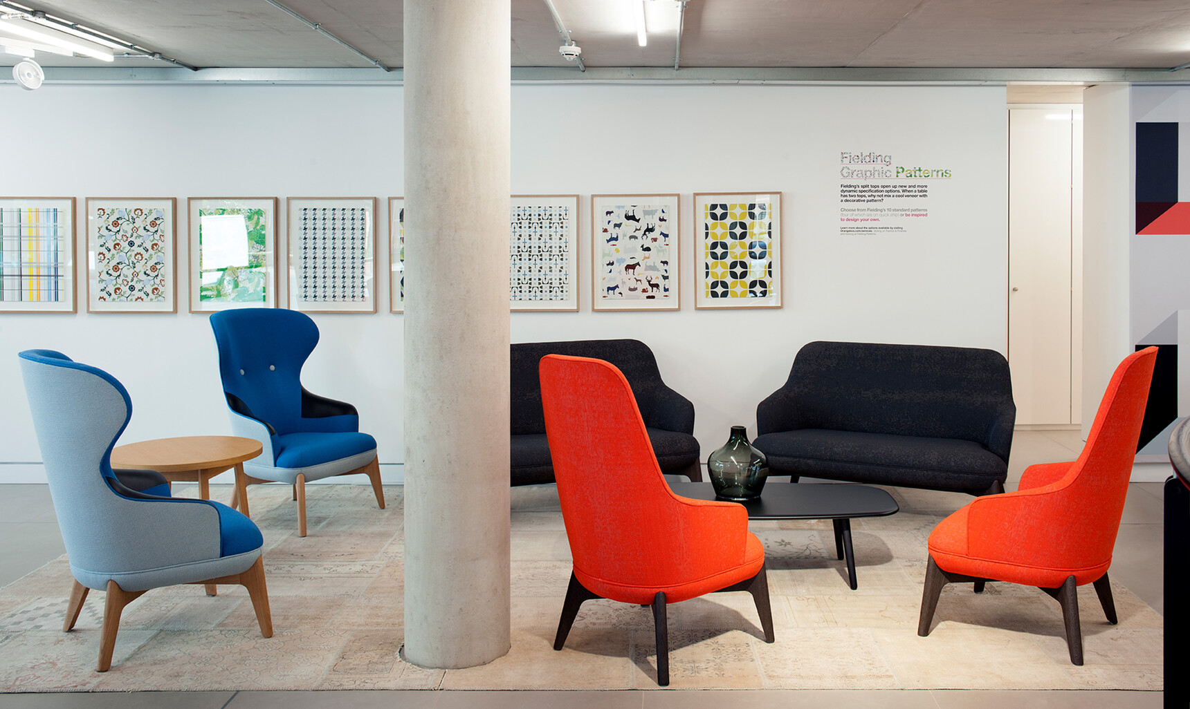 Coze2 Seat Lounge Sofa Wing Back Chair High Back Chair Family2 L01 L03 L04