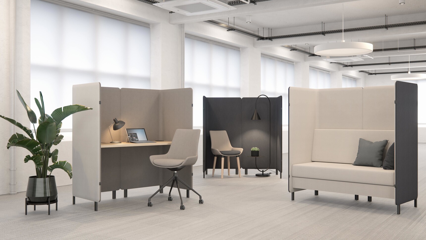 Elite Office Furniture Oases Booths In Office Environment