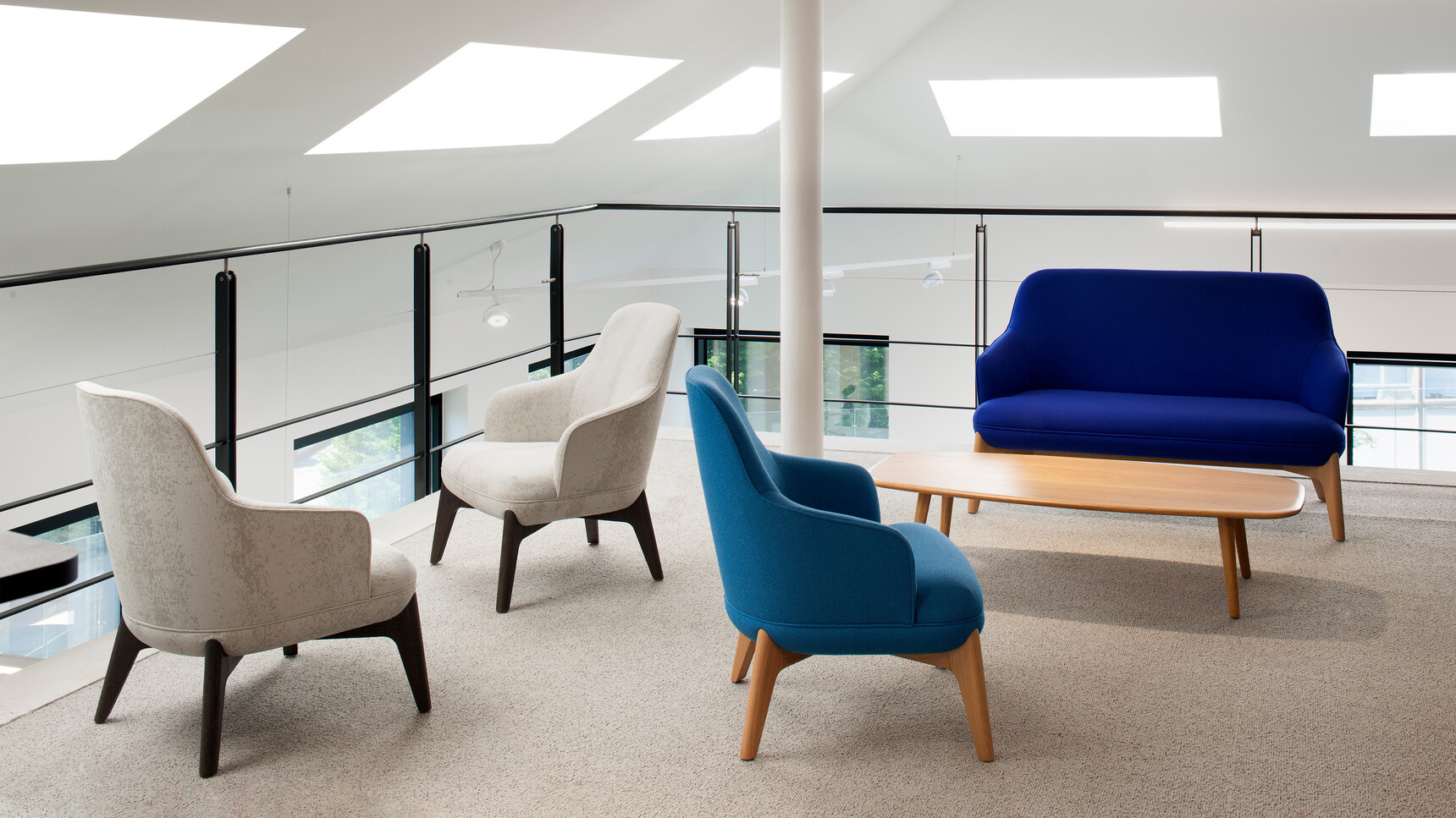 Coze2 Seat Lounge Sofa Low Back Chair L02 L04