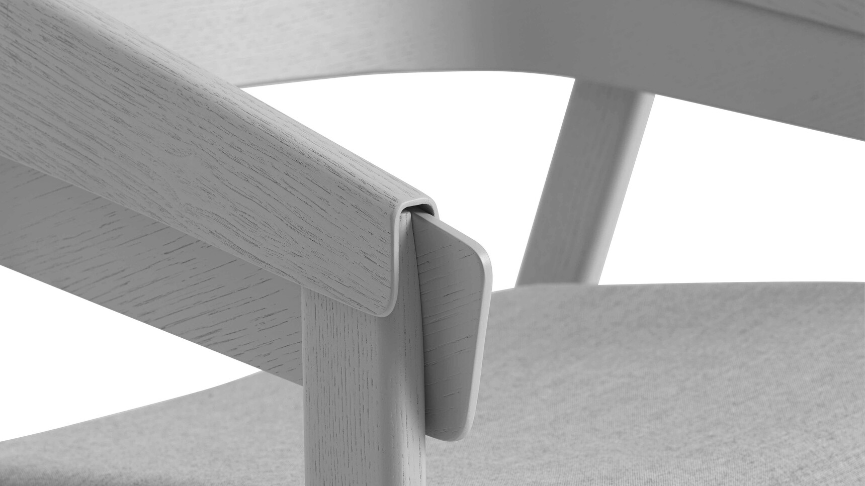 Muuto Cover Lounge Chair Grey Remix 123 Detail Image
