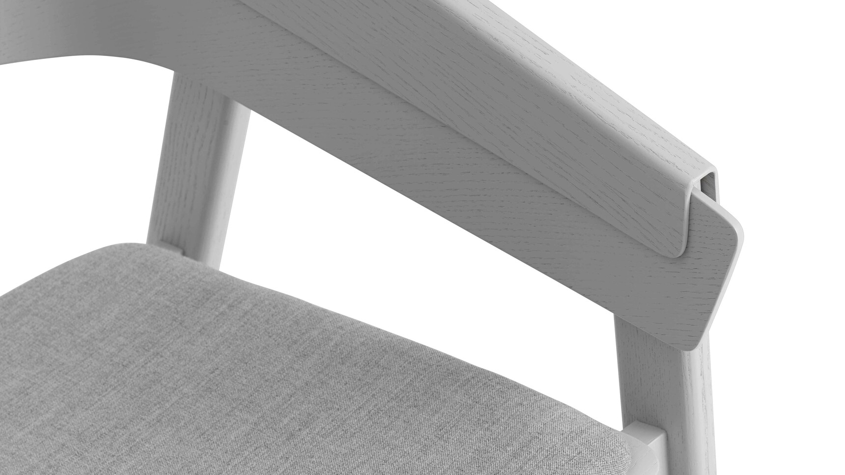 Muuto Cover Lounge Chair Grey Remix 123 Detail Image Of Arm