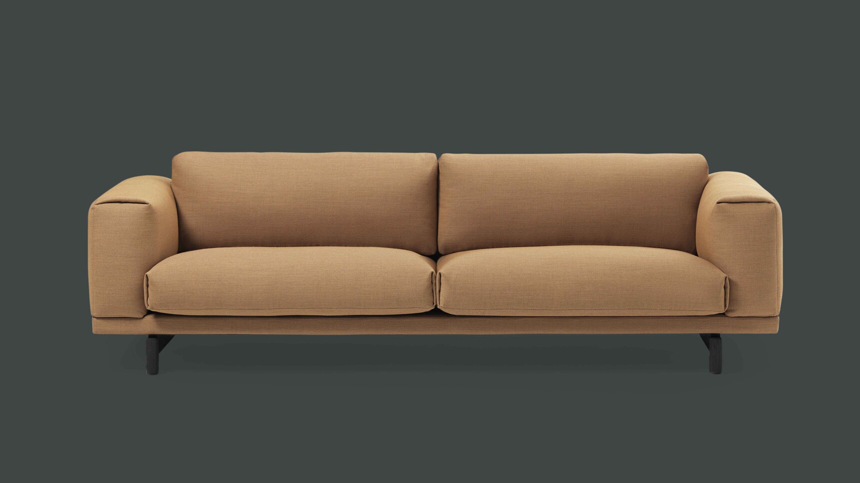 Muuto Rest 3 Seater Fiord 451 Black On Black Background