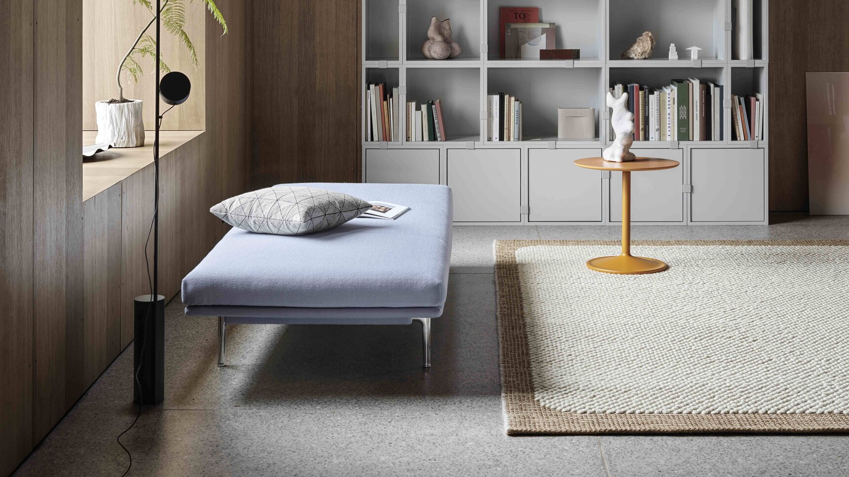 Muuto Stacked Grey Outline Daybed Vidar 723 Soft Side Orange O480 h480 Pebble Burnt Orange Kink Dusty Lilac Family Image