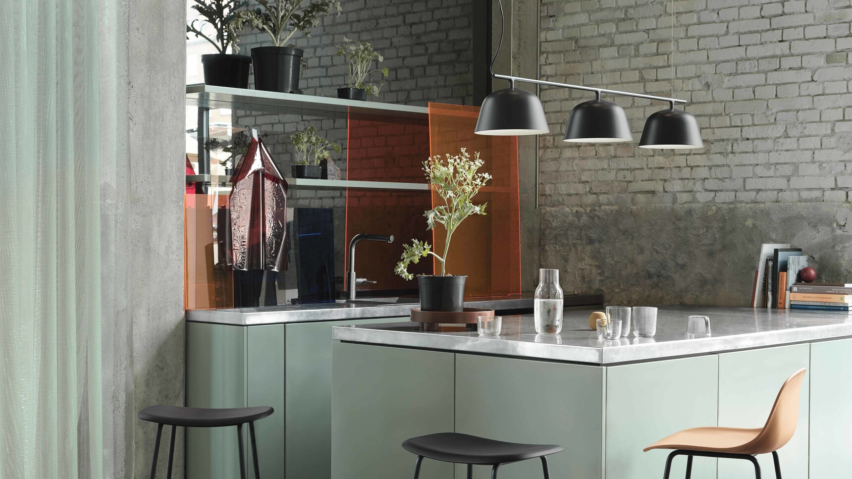 Muuto Fiber Bar Ambit Rail Corky Platform Tray Family Image