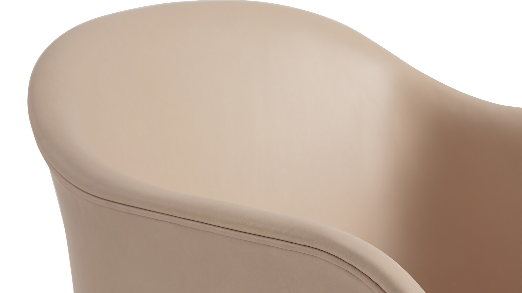 Muuto Fiber Armchair Refine Beige Leather Detail Image