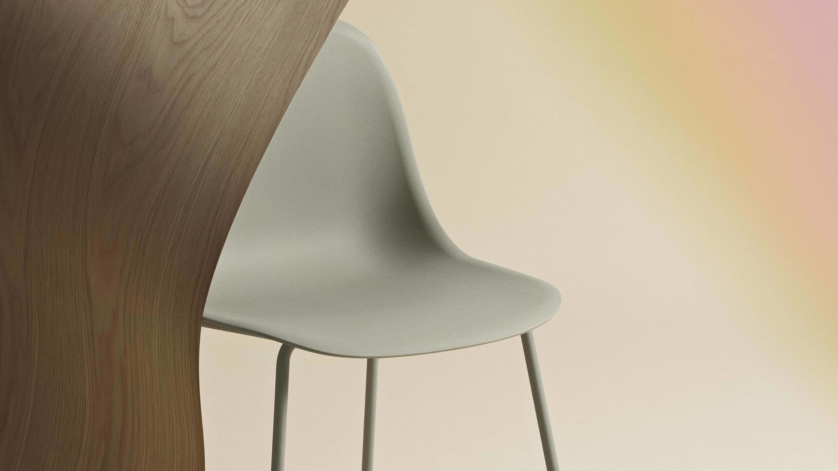 Muuto Fiber Side Tube Base Dusty Green Concept V2 Detail Image