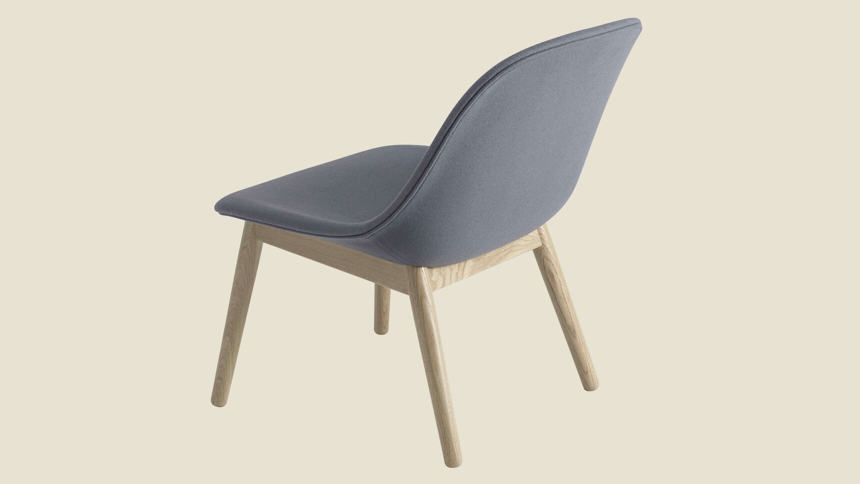 Muuto Fiber Lounge Wood Base Oak Divina 154 Back Family Image