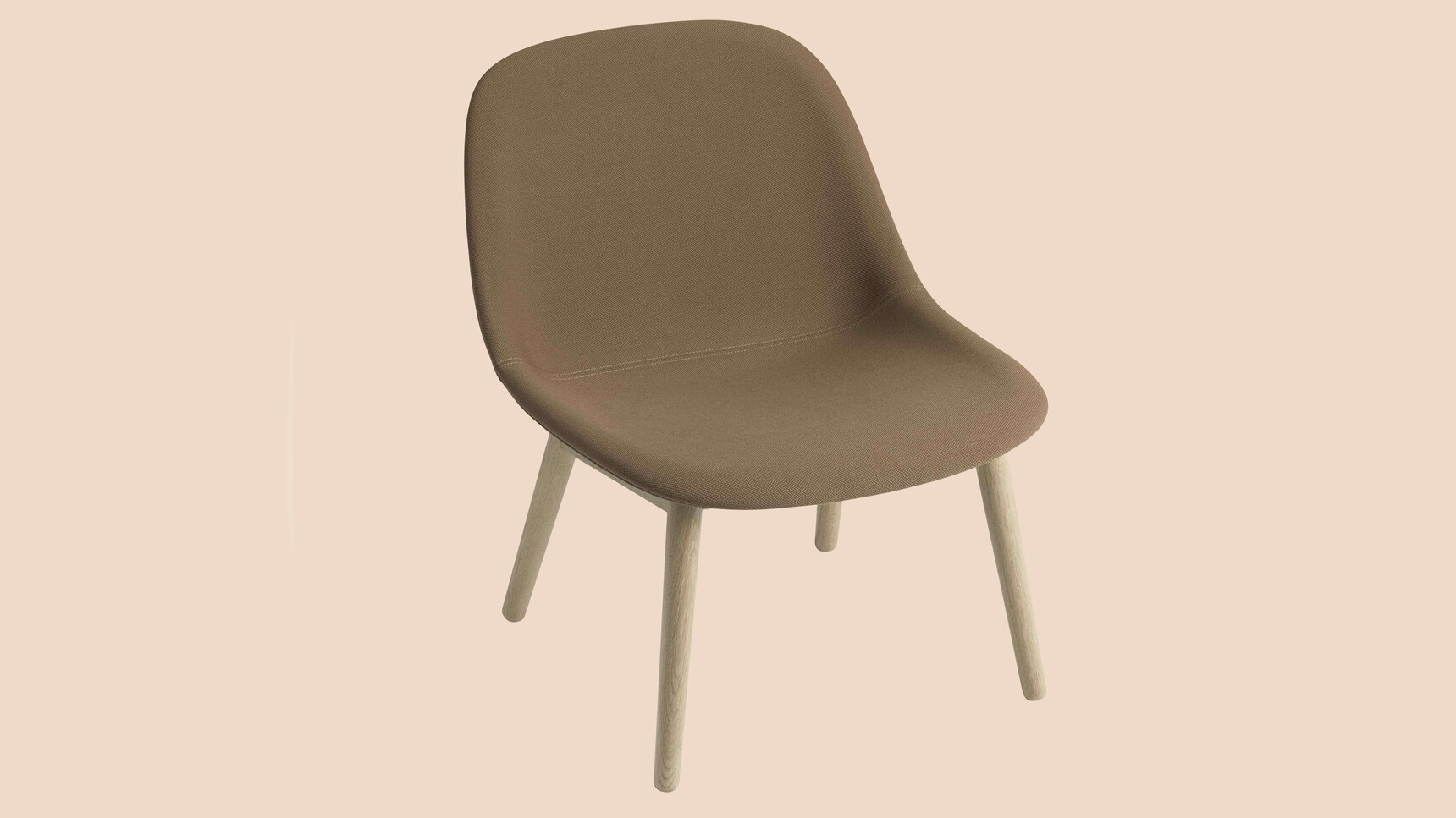 Muuto Fiber Lounge Wood Base Oak Steelcut Trio 265 Family Image