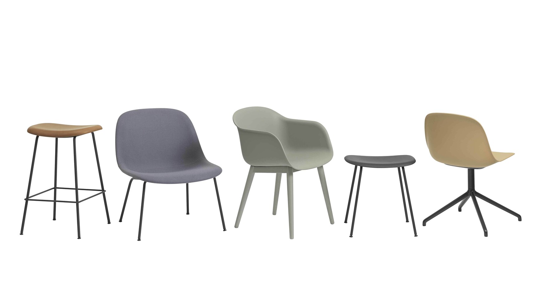 Muuto Fiber Lounge In Group Image