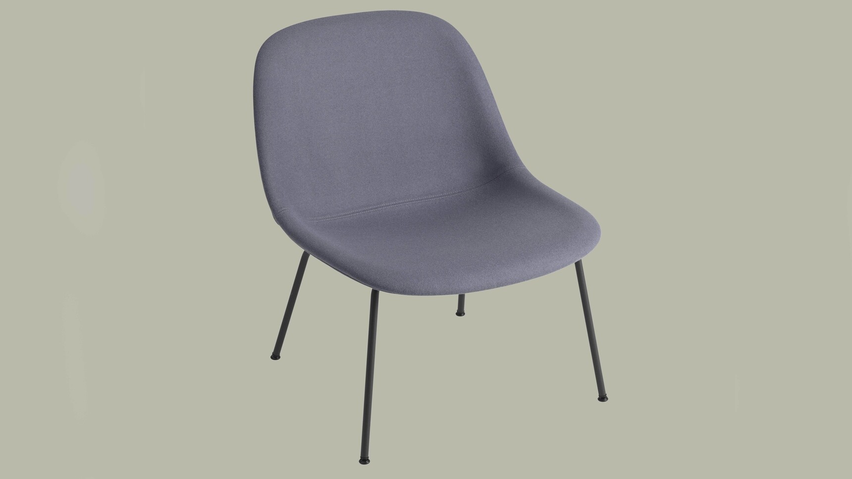 Muuto Fiber Lounge Tube Base Black Divina 154 Family Image