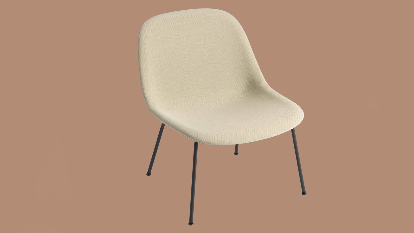 Muuto Fiber Lounge Tube Base Black Steelcut Trio 236 Family Image